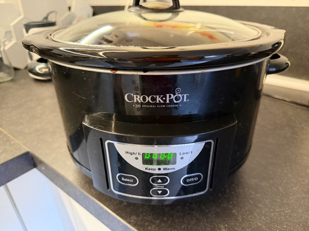 Crock-Pot Slowcooker 6 liter/6-quart, Ophalen, Timer, Gebruikt