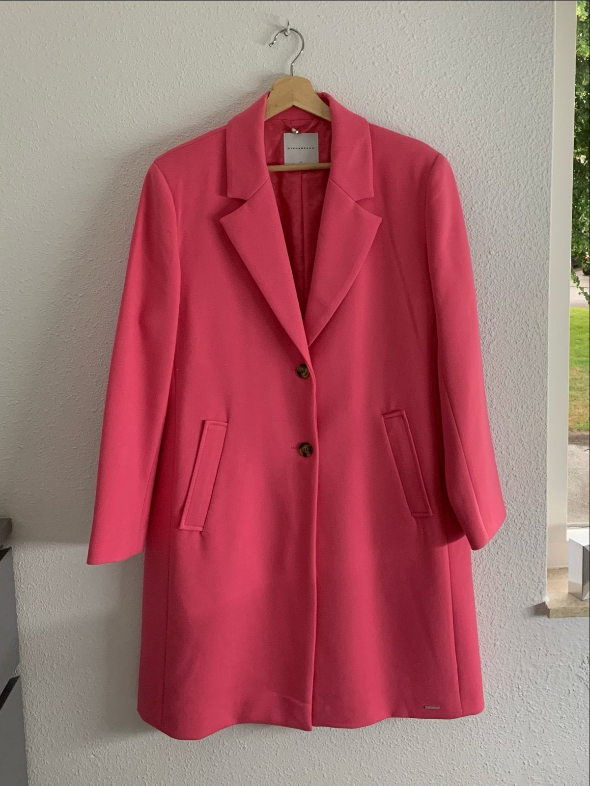 Rino & Pelle roze manteljas maat 40, Ophalen of Verzenden, Zo goed als nieuw, Maat 38/40 (M), Roze