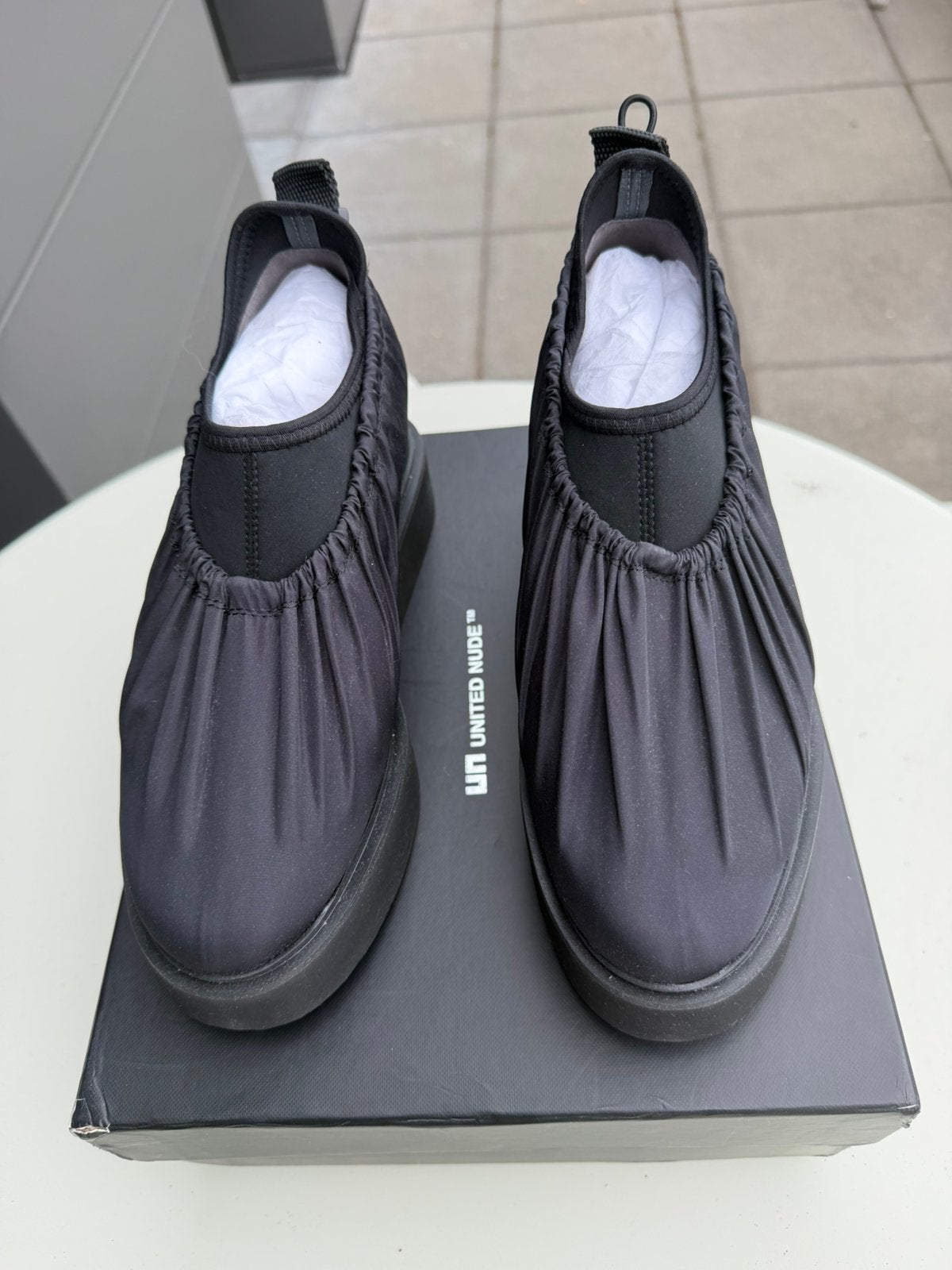 United Nude zwarte Cover Casual, maat 38 (valt als 37,5/38), Schoenen met lage hakken, Verzenden, Zwart, Nieuw