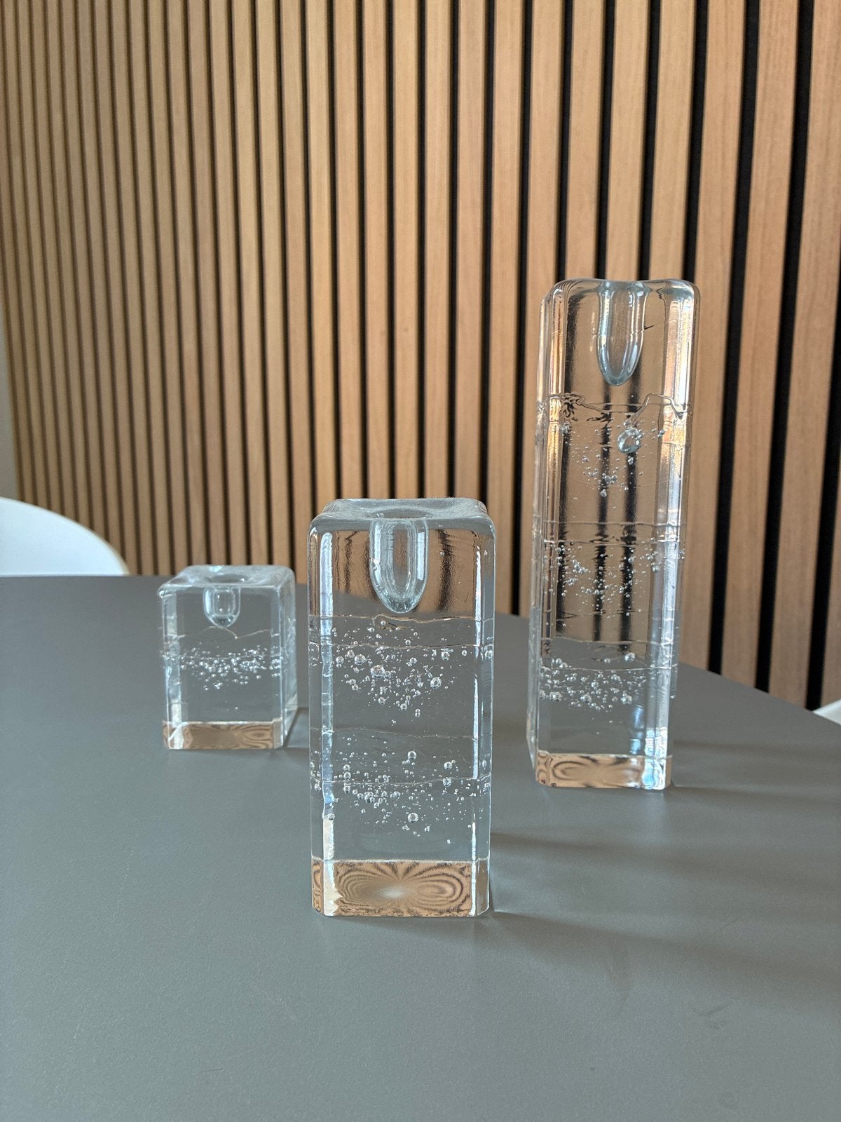 Prachtige set van 3 Iittala Arkipelago kandelaars, Huis en Inrichting, Ophalen, Kandelaar, Goud, Glas