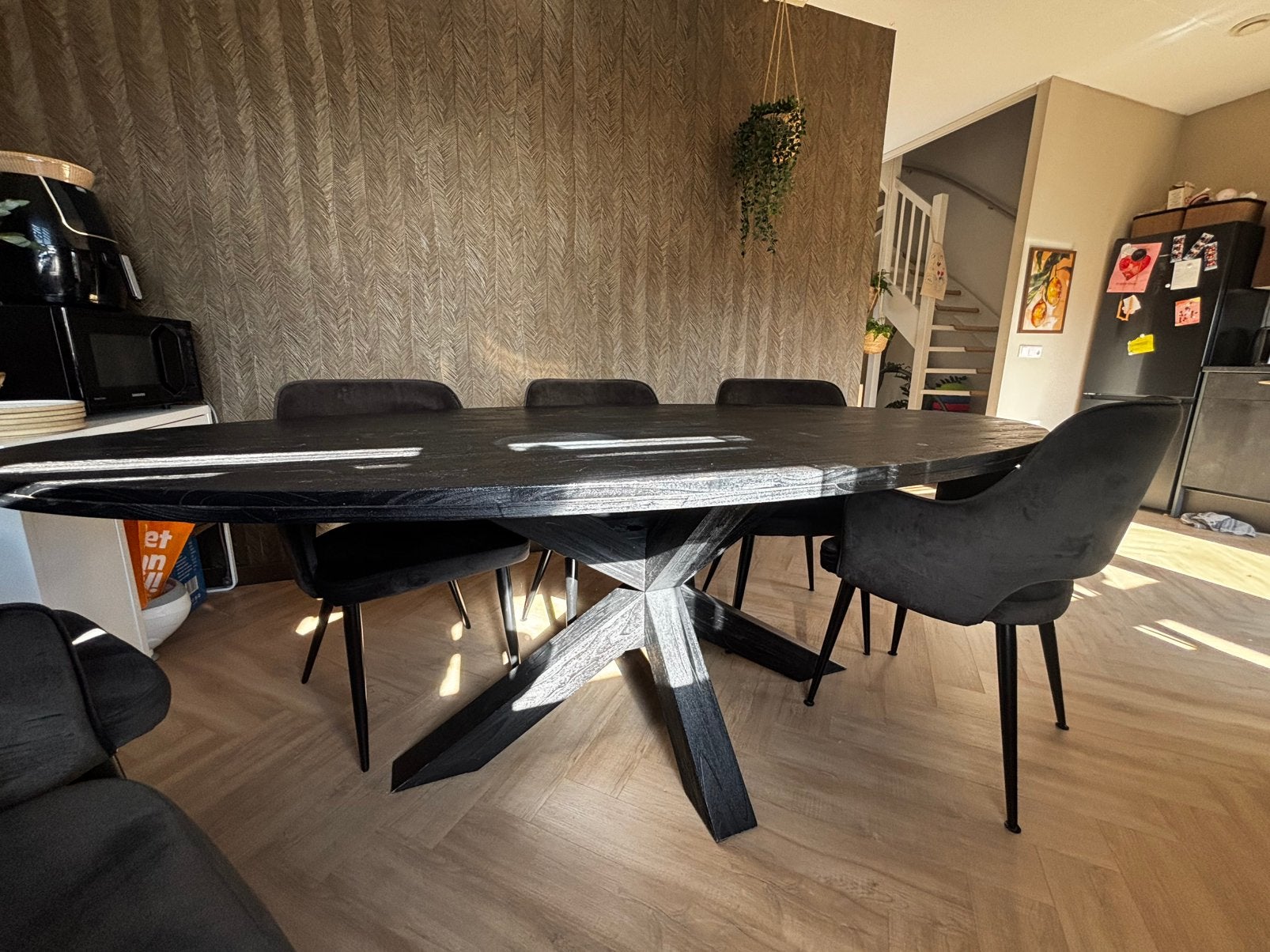 Tafel/stoelen, Ophalen, 100 tot 150 cm, 200 cm of meer, Zo goed als nieuw