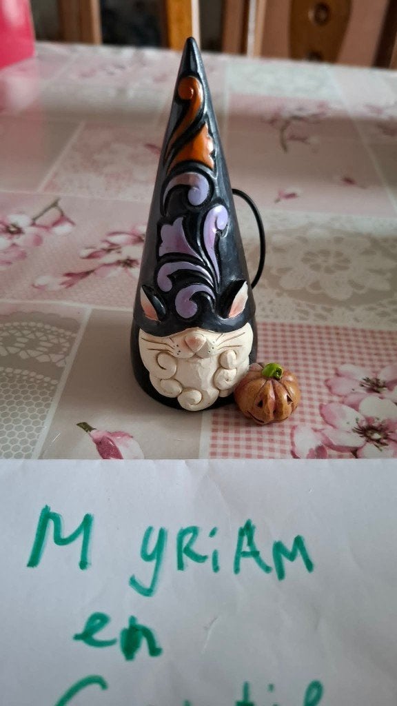 Halloween Black Cat Gnome Jim Shore Heartwood Creek, Ophalen of Verzenden, Zo goed als nieuw, Overige typen