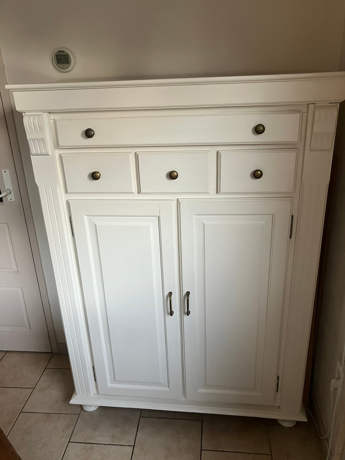 Te koop witte kast, Huis en Inrichting, Kasten | Computermeubels, Ophalen, Gebruikt, 70 tot 120 cm, 120 tot 170 cm