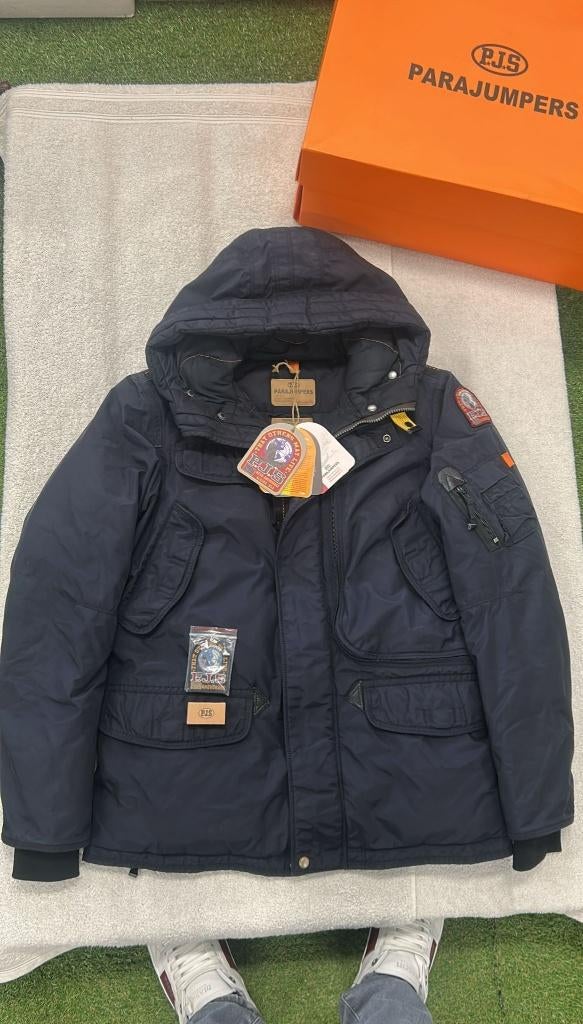 Parajumpers Right Hand Base jas winter parka dons gobi - NEW, Maat 48/50 (M), ., Zwart, Nieuw