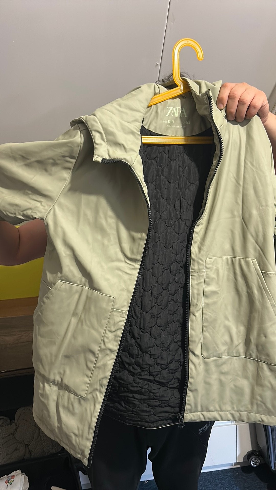 Zara jas maat 164, Kleding | Heren, Ophalen, Zo goed als nieuw, Overige maten, Zwart