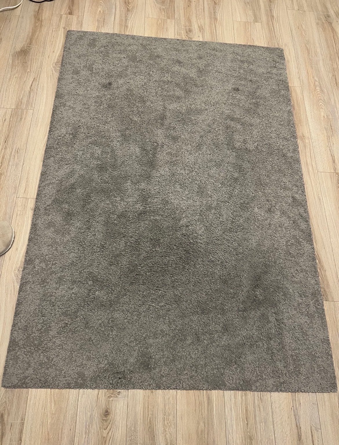 IKEA STOENSE Vloerkleed Grijs 133x195 cm, Huis en Inrichting, Stoffering | Tapijten en Kleden, Ophalen, Gebruikt, 100 tot 150 cm