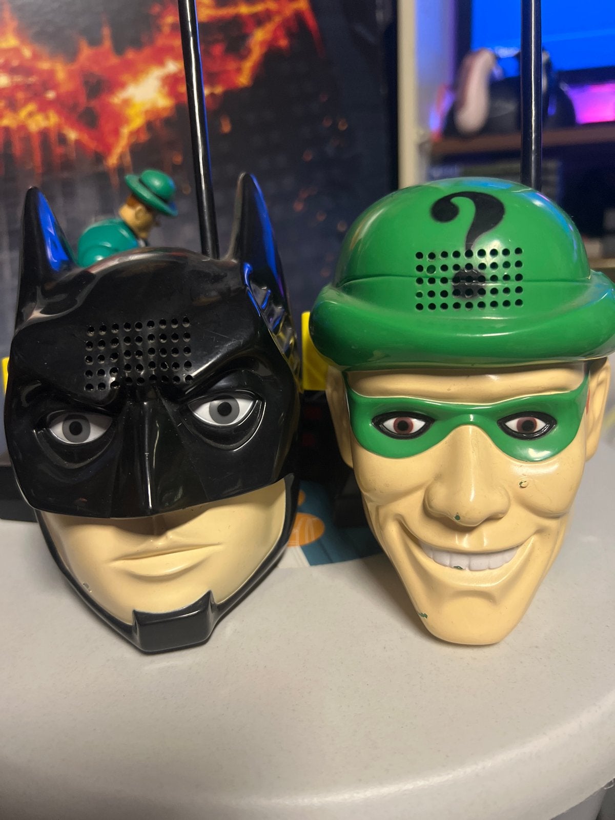 Batman & The Riddler Walkie Talkies - Vintage Speelgoed, Ophalen of Verzenden, Gebruikt