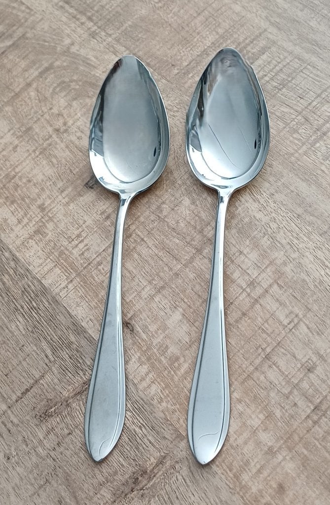 Gero Zilmeta Punt Filet Groentelepels, Huis en Inrichting, Gebruikt, Gero, Los bestek, Ophalen of Verzenden