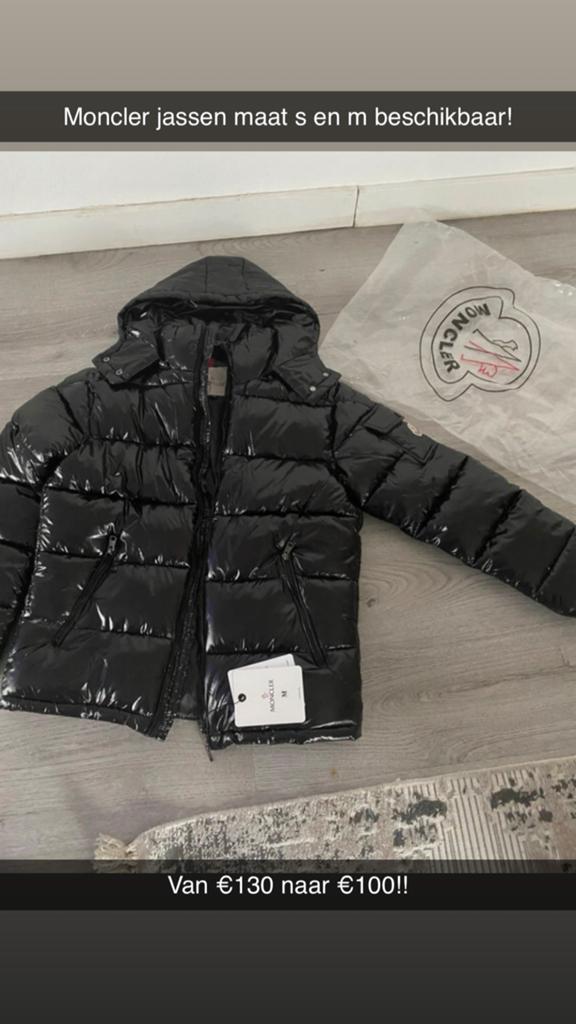 Moncler jassen - maten S en M beschikbaar!, Kleding | Heren, Ophalen of Verzenden, Nieuw, Maat 46 (S) of kleiner, Zwart