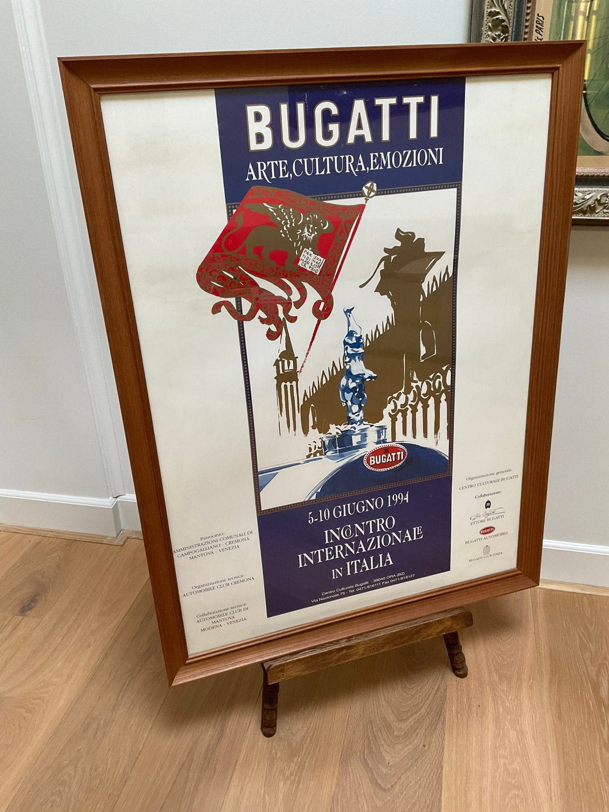 Bugatti Rally Poster origineel en uit Italië, Ophalen of Verzenden
