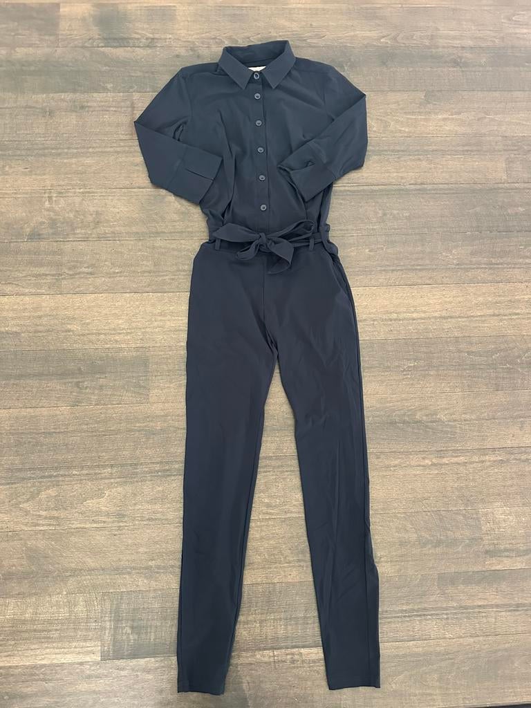Studio Anneloes jumpsuit donkerblauw maat S, Kleding | Dames, Jumpsuits, Ophalen of Verzenden, Zo goed als nieuw, Maat 36 (S)