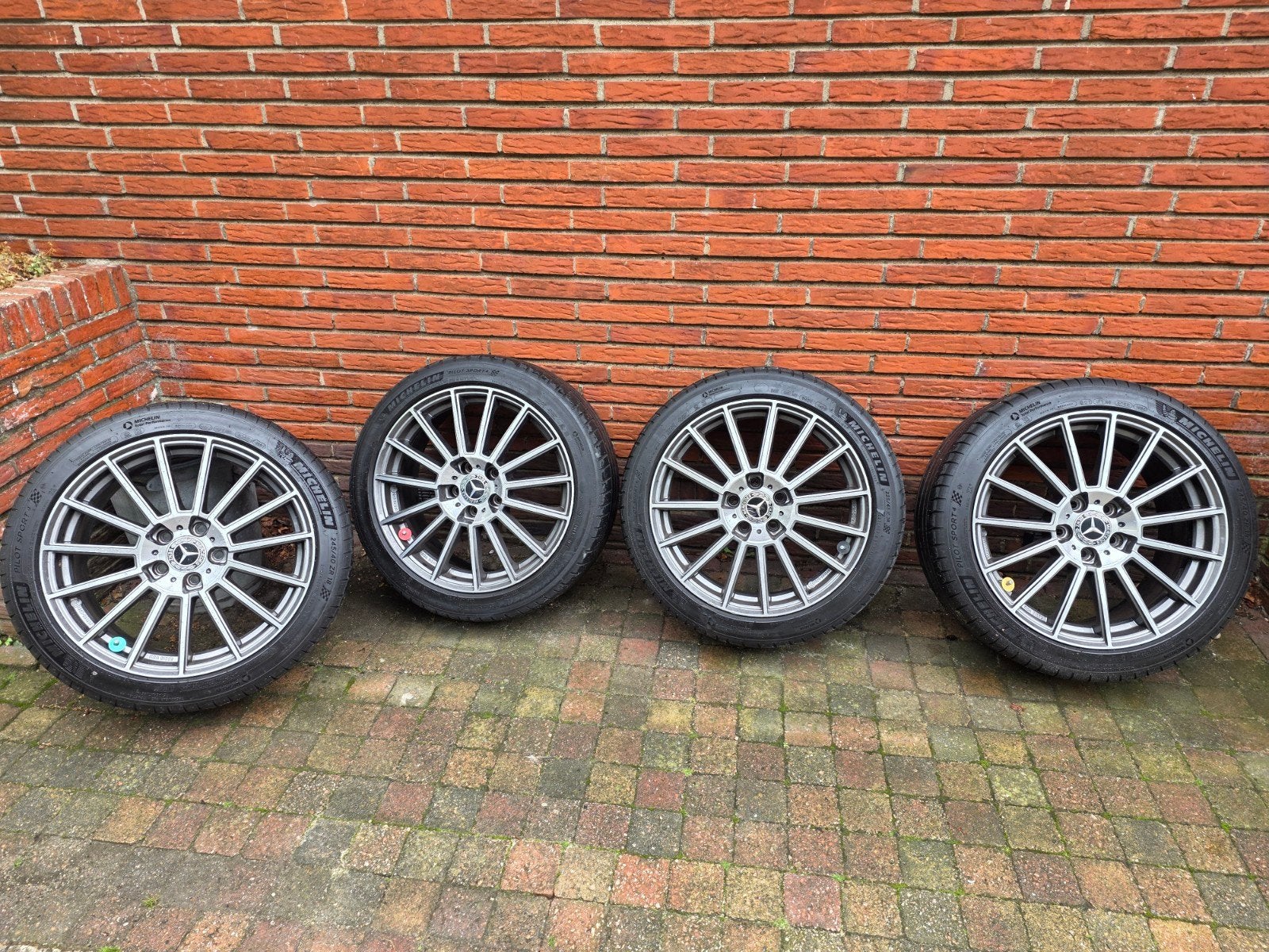 5x112 AEZ 18"breedset TPMS, 18 inch, 245 mm, Banden en Velgen, Ophalen of Verzenden