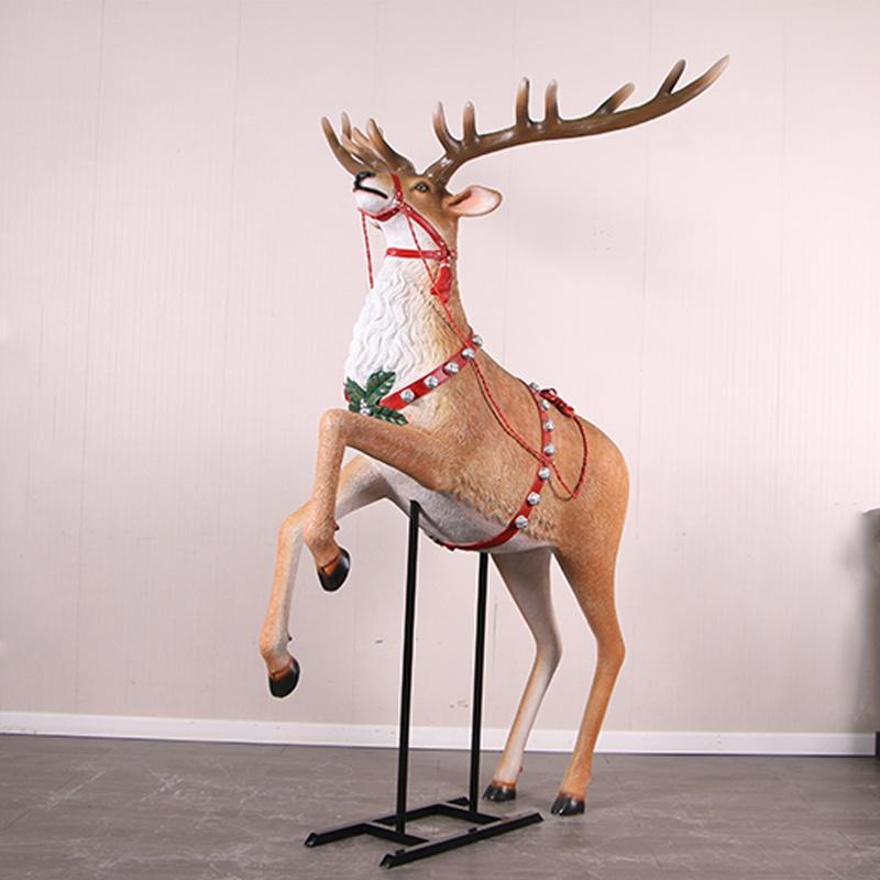 Giant Rearing Reindeer – Rendier Hoogte 227 cm, Diversen, Kerst, Ophalen, HorecaBeelden, Nieuw, HorecaBeelden