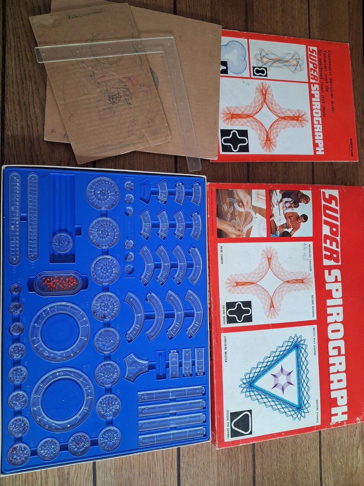 Vintage Super Spirograph Tekenset zie foto's, Ophalen of Verzenden