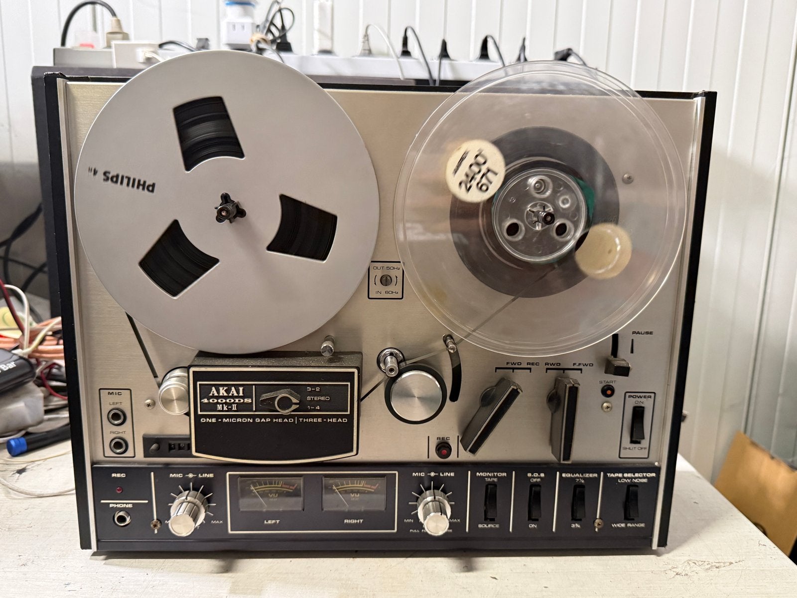 Akai 4000 DD MK2 Bandrecorder - Werkt prima, VU lampen defec, Akai, Bandrecorder, Akai, Ophalen