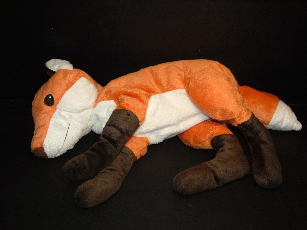 IKEA VOS VELOURS ORANJE/WIT MET DONKERBRUINE POOTJES, Ophalen of Verzenden, Nieuw, Overige typen