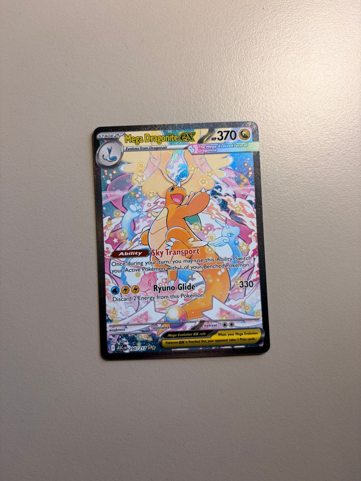 Mega dragonite ex SIR- ascended heroes- 290/217, Ophalen of Verzenden, Zo goed als nieuw