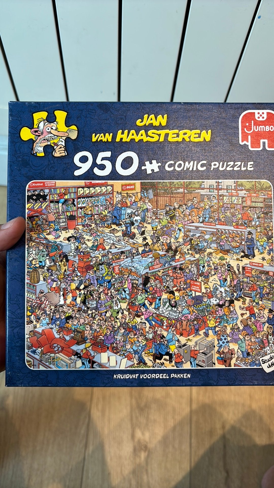 Jan van Haasteren puzzel kruidvat 950st., Ophalen of Verzenden, 500 t/m 1500 stukjes, Zo goed als nieuw, Legpuzzel