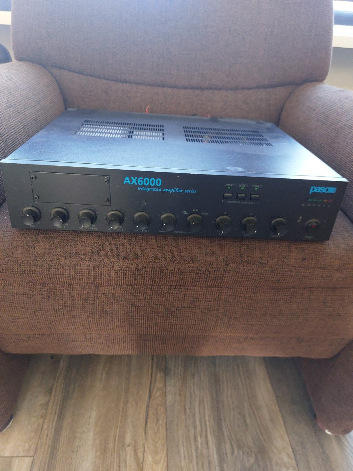 Paso AX6120 Geïntegreerde Versterker - 120W, 120 watt of meer, Ophalen, Overige merken, Gebruikt