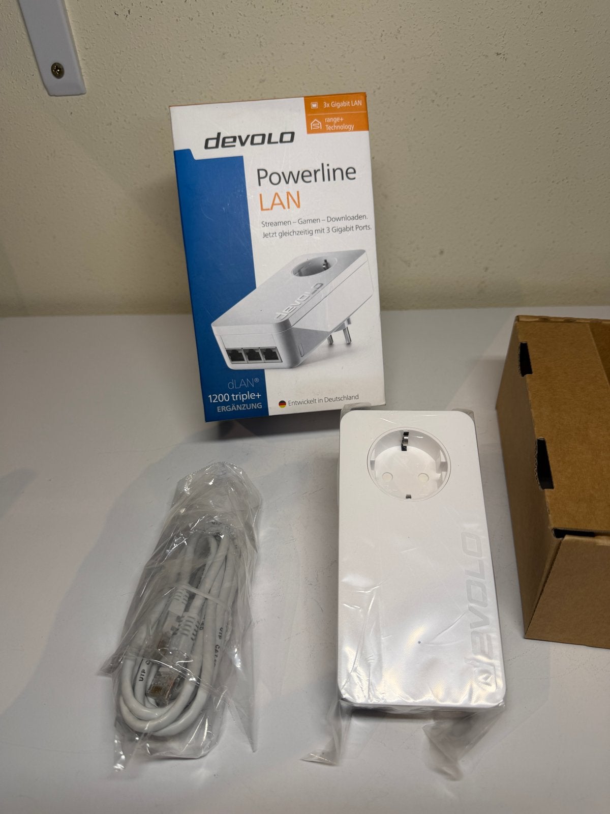 Devolo Powerline LAN dLAN 1200 triple+ adapter, Computers en Software, Ophalen of Verzenden, Nieuw