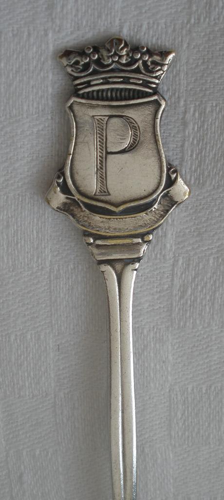 Oud letterlepeltje - letter P lepeltje, Ophalen of Verzenden