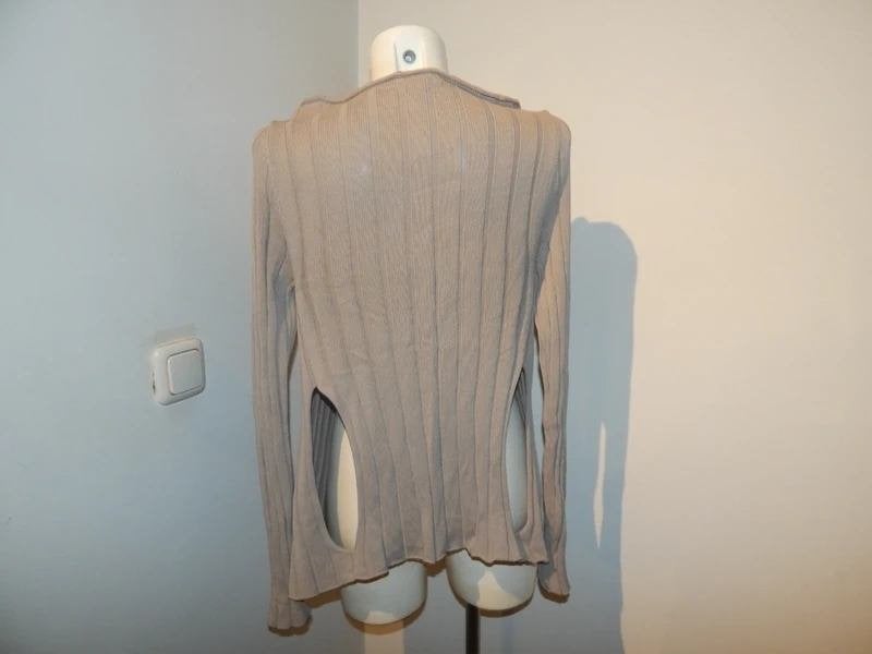 Sarah Pacini vest breisel openingen onderkant One Size, Kleding | Dames, Verzenden, Sarah Pacini, Beige, Maat 46/48 (XL) of groter