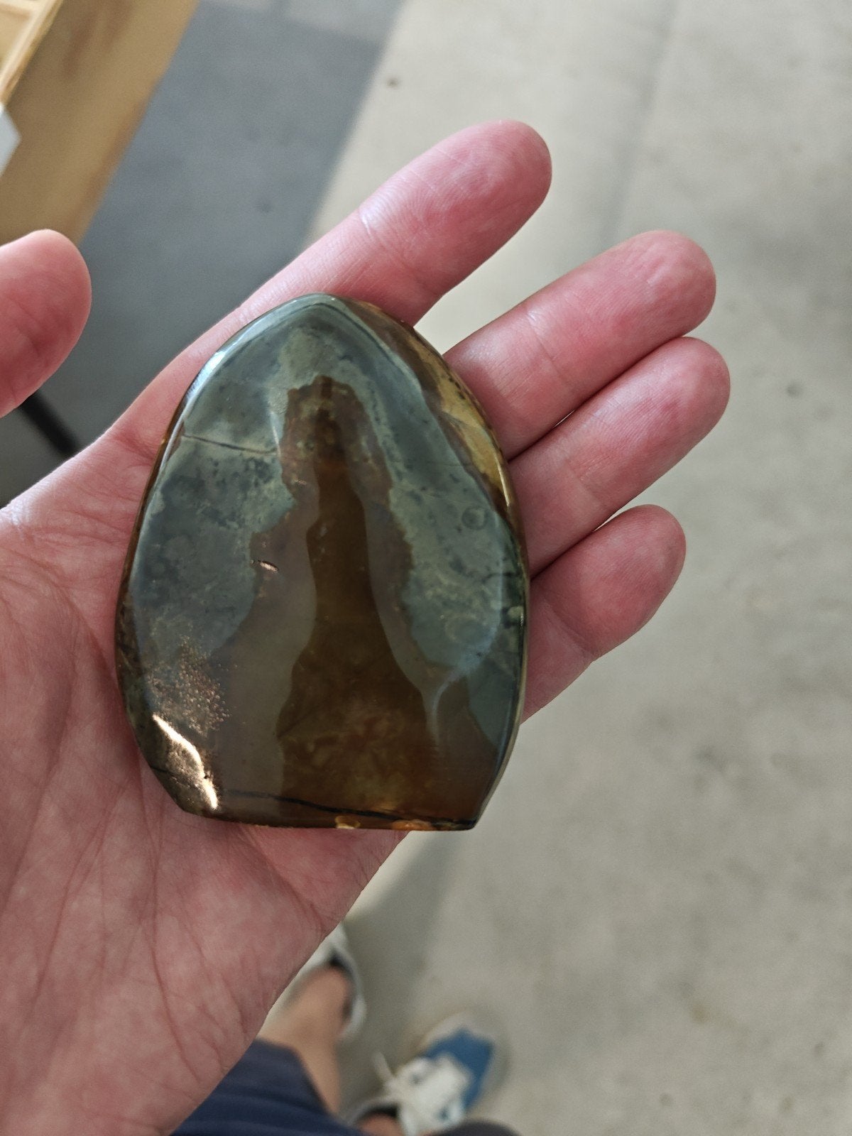 Gepolijste Jaspis Freeform Siersteen - 8 cm, 162 gram, Ophalen of Verzenden