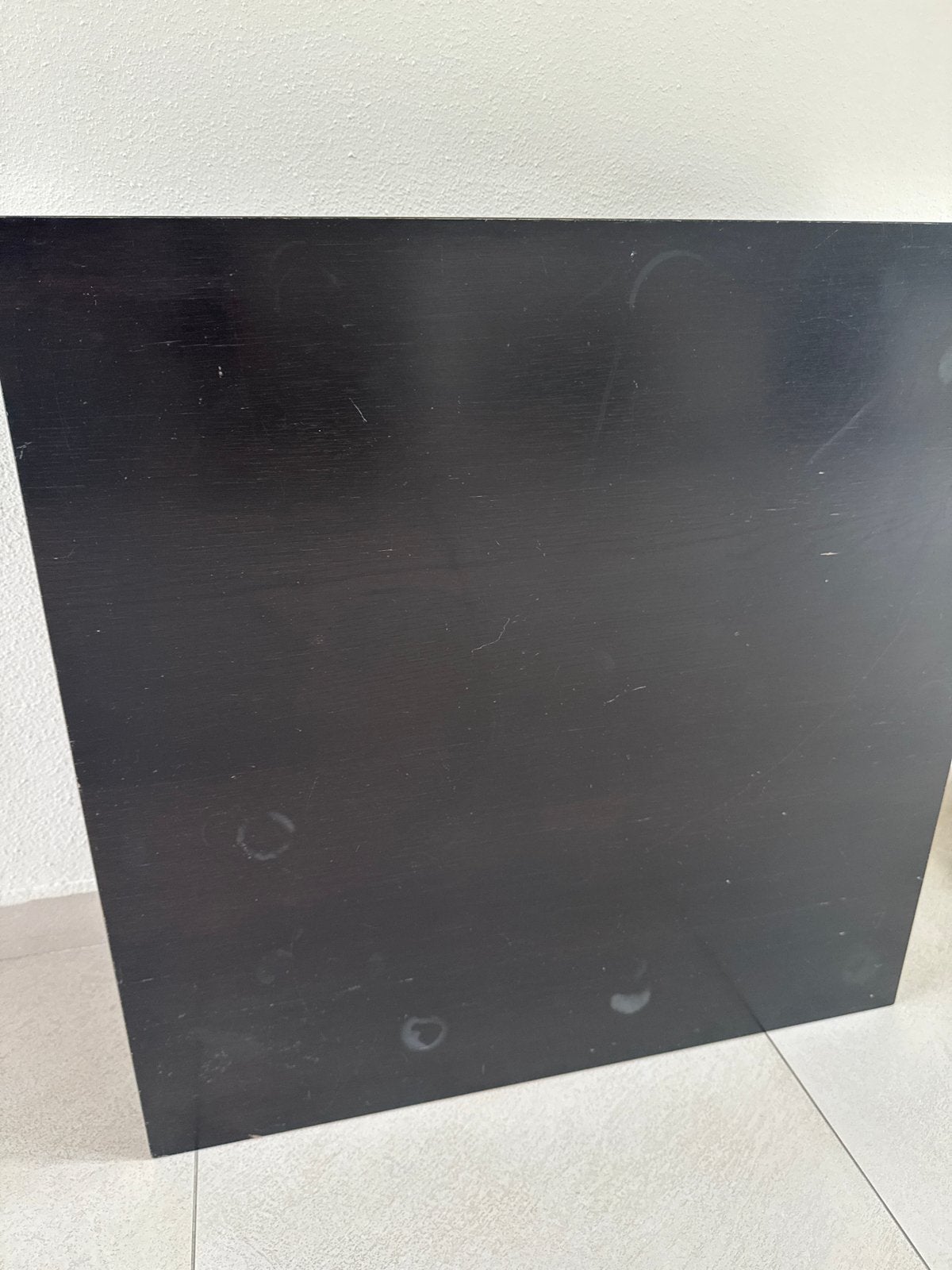Mokka houten salontafel 80x80 cm, Ophalen, Gebruikt