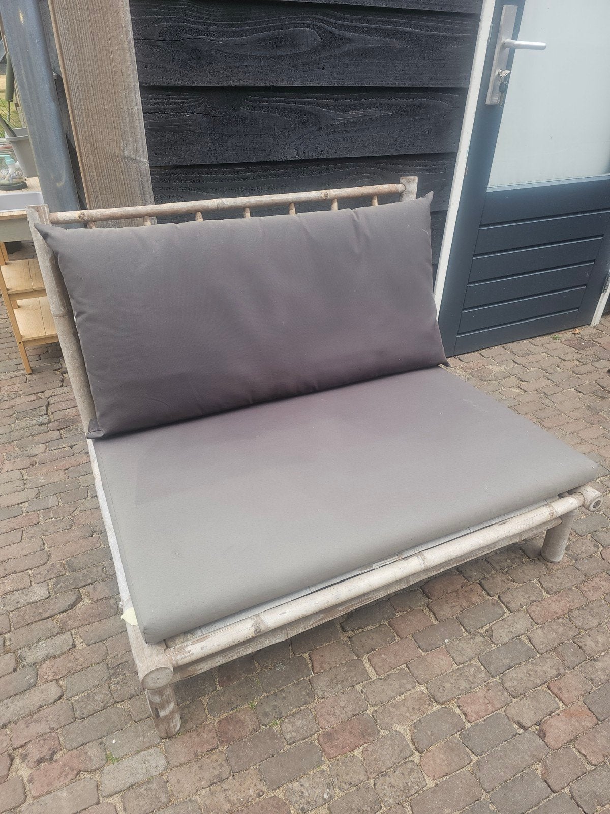 Bamboe tuinbank van Xenos, Tuin en Terras, Ophalen, Rotan