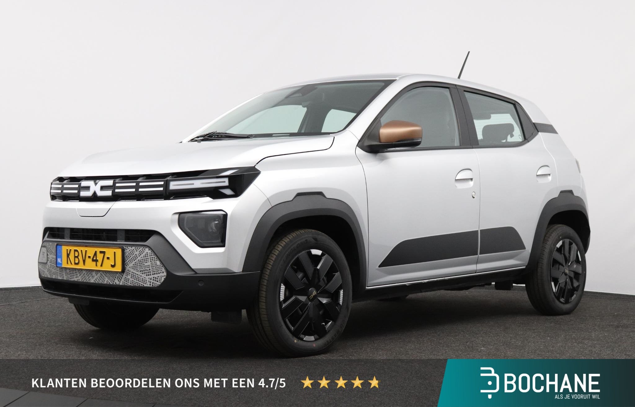 Dacia Spring Extreme 65 26.8 kWh | DC Lader | Noodlaadkabel, Auto's, Dacia, Huisgarantie, 4 stoelen, Leder en Stof, Origineel Nederlands