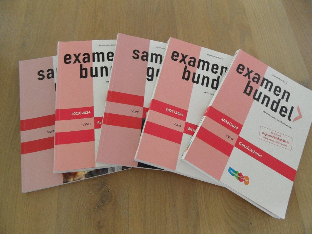 5 examenbundels en samengevat VWO  Wis A, Gesch, Eco, nieuw!, Overige vakken, VWO, ThiemeMeulenhoff, Ophalen of Verzenden