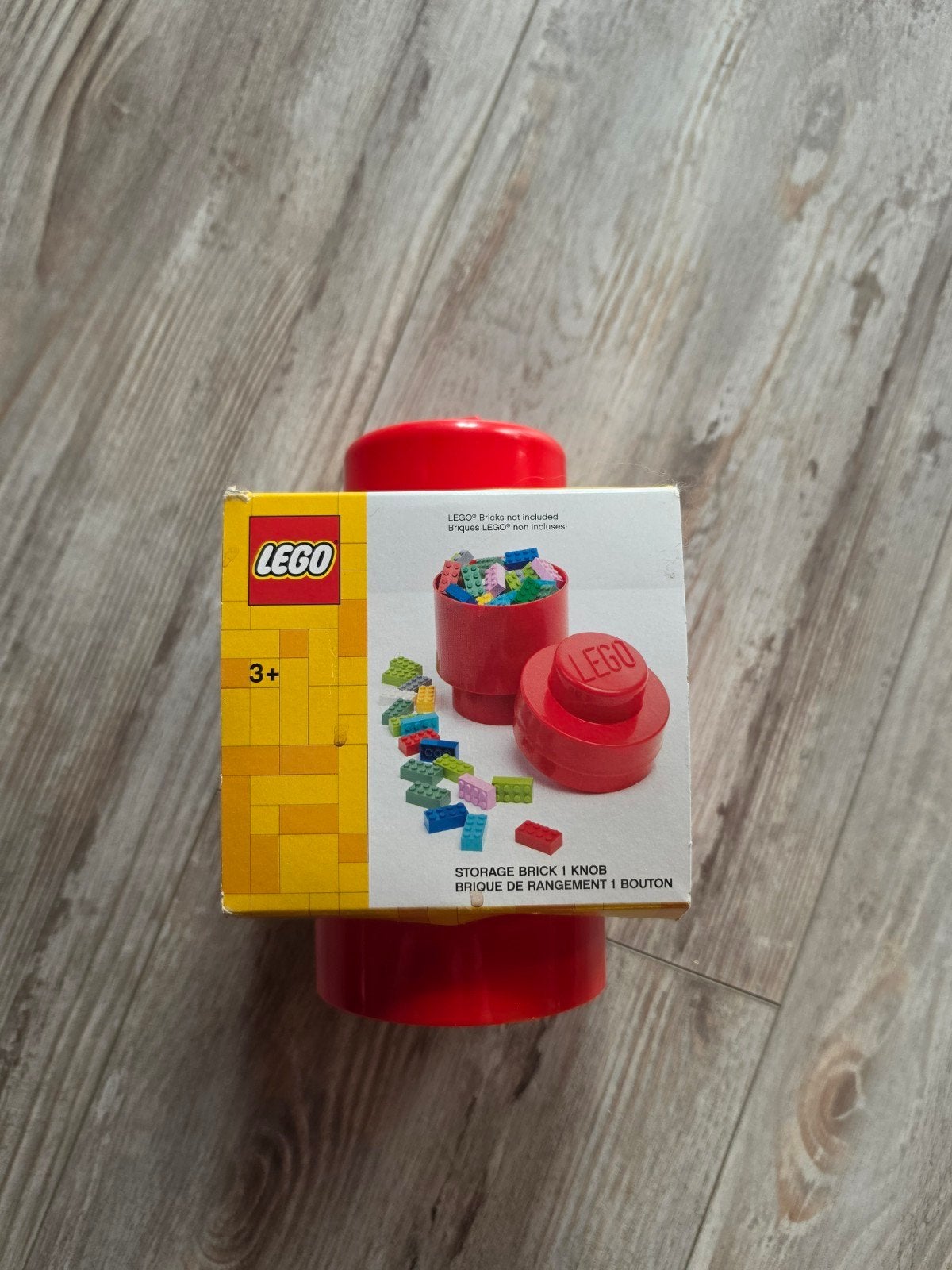 LEGO Opbergdoos - Rode Steen met 1 Knop, Ophalen of Verzenden, Nieuw, Overige merken