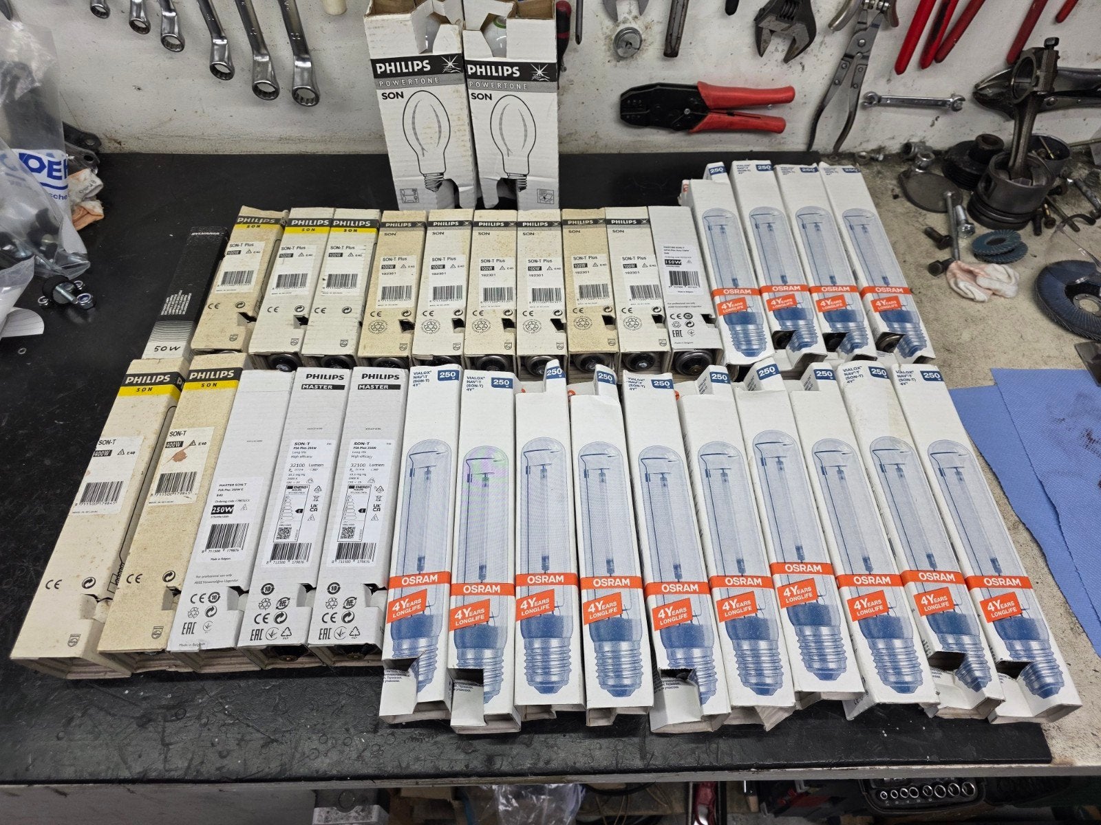 Philips, Osram, Son, Son-t, Son pia lampen. Paardenbak. Sox., Ophalen, Overige typen, Nieuw, 50 tot 250 watt