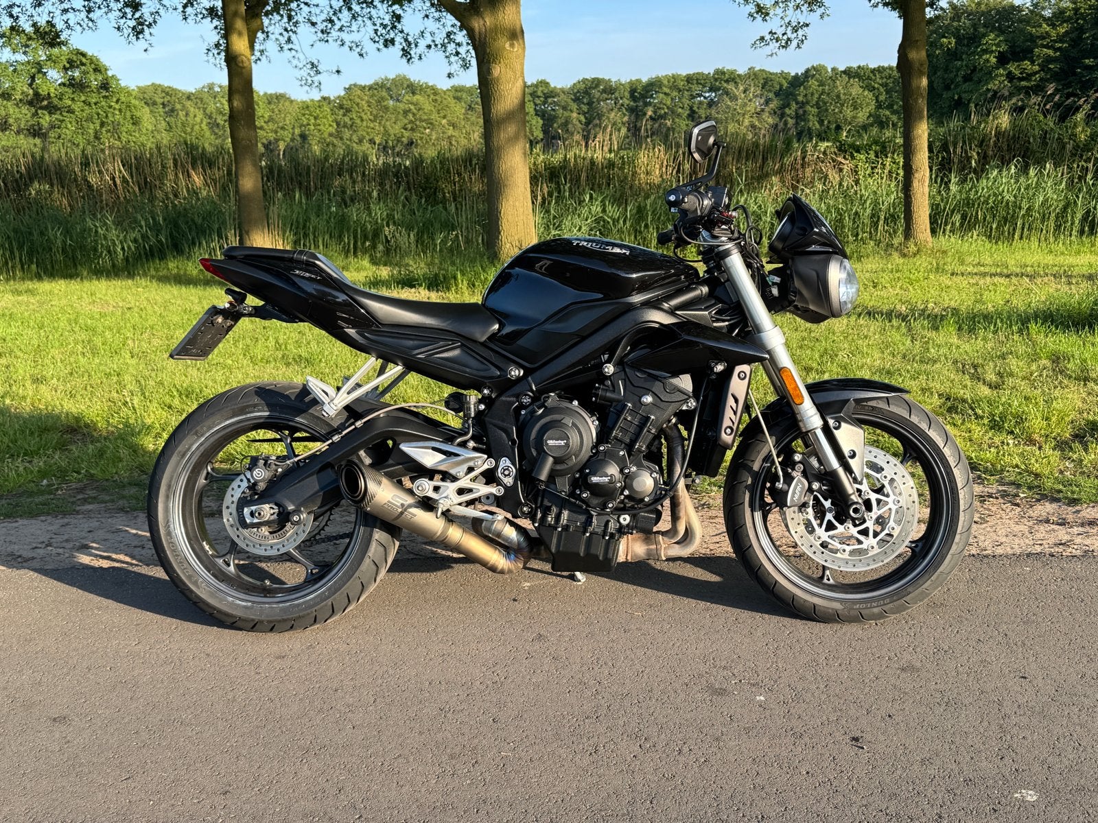 Triumph Street Triple 660S A2 ontgrensd 2019 sc project, Motoren, ABS, Particulier, Handgeschakeld, Naked bike