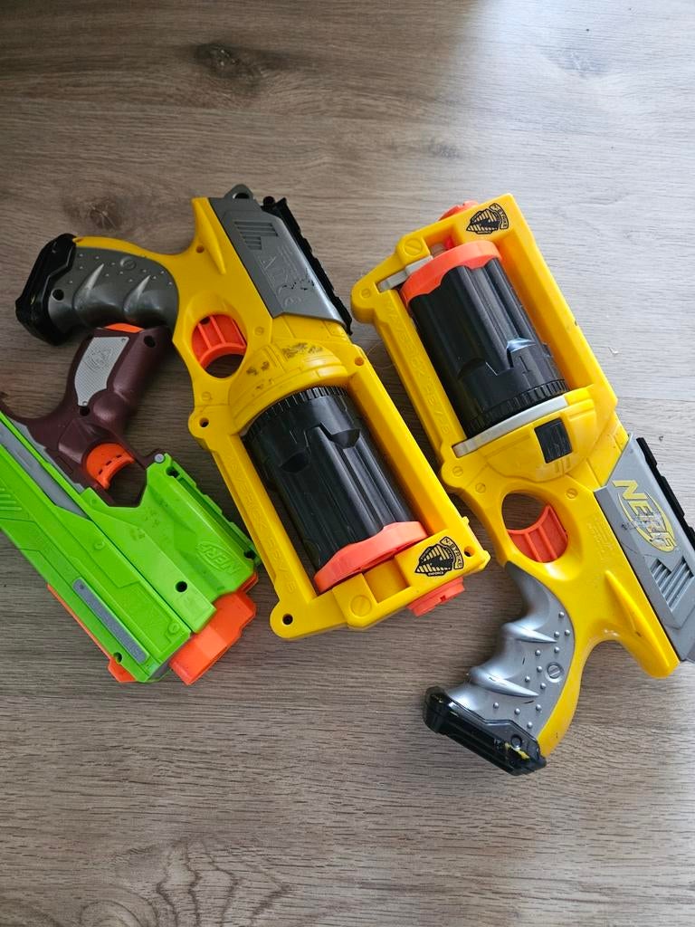 3 Nerf Guns - Diverse modellen voor actie en plezier, Ophalen, Gebruikt, Jongen of Meisje