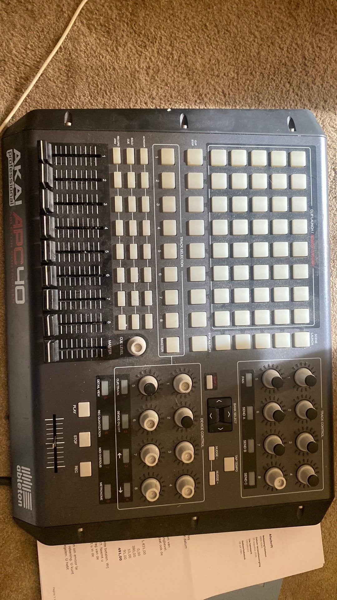 Akai apc40 midi controller ableton, Muziek en Instrumenten, Ophalen of Verzenden, Gebruikt