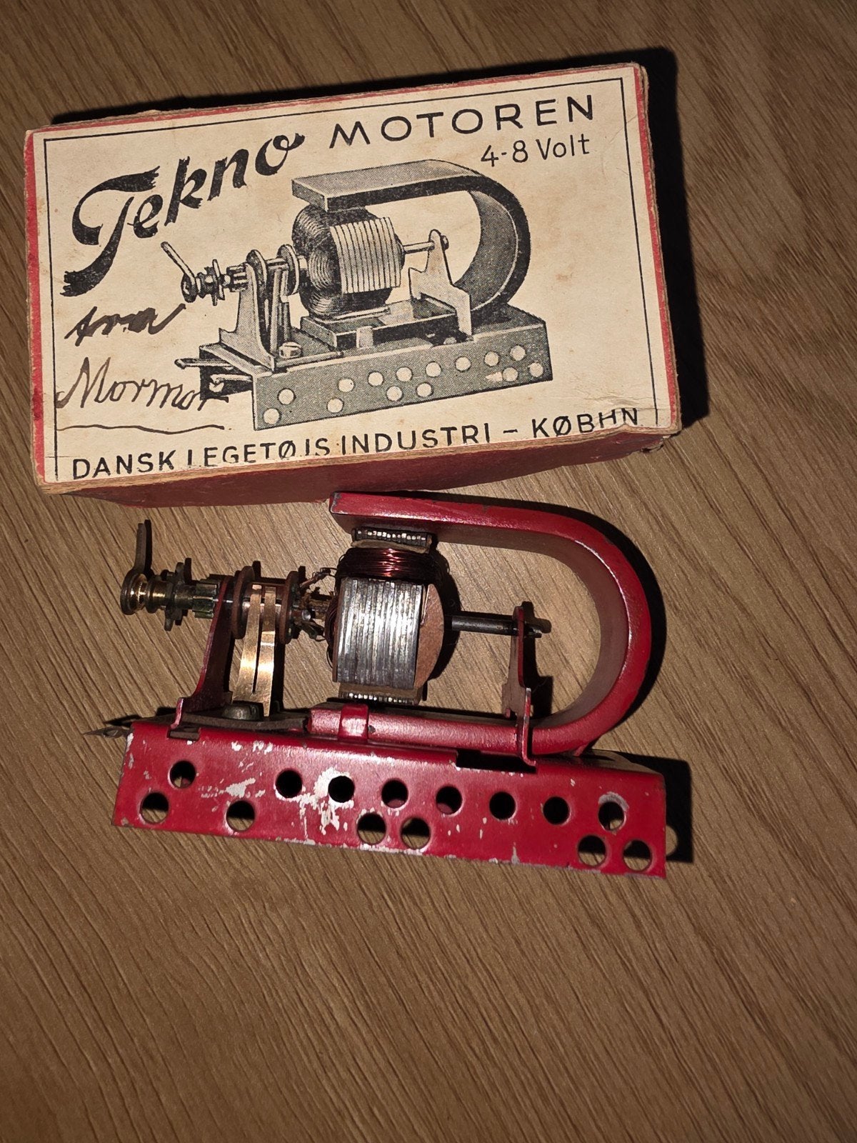 Zeldzame Vintage Tekno Motoren 4-8 Volt - Bouwjaar ca. 1950, Antiek en Kunst, Antiek | Speelgoed, Ophalen of Verzenden