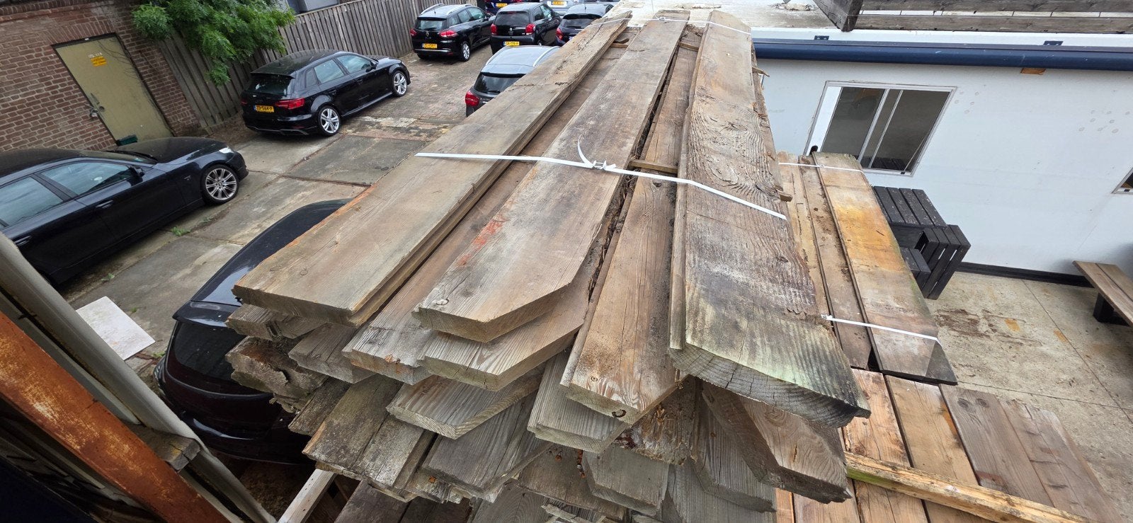 Gebruikte damwandplanken | 250 cm lang | 4 cm dik, Ophalen, Minder dan 3 meter, Info@woodfarm.nl, 4251NT