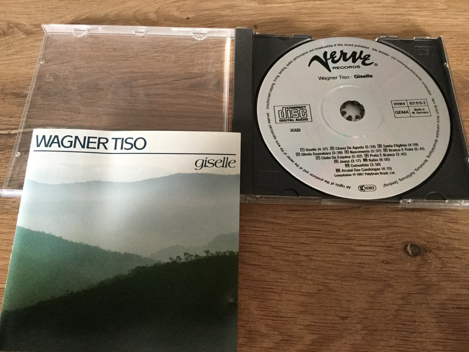 Wagner Tiso-Giselle. Jazz fusion., Ophalen of Verzenden, Zo goed als nieuw, Jazz