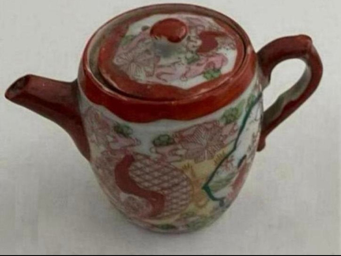 Vintage Geisha Chinees/Japans theepotje, Ophalen of Verzenden
