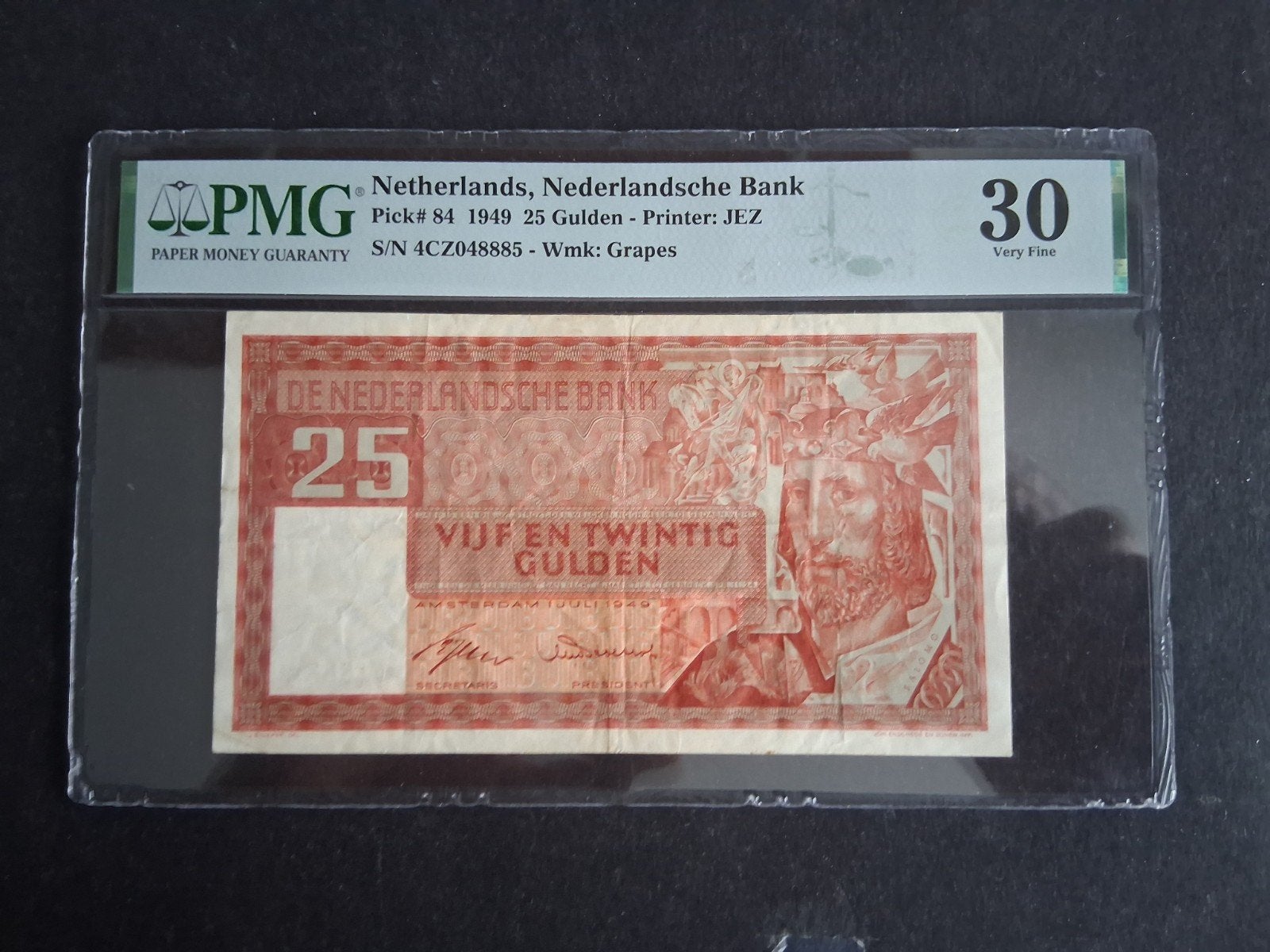 25 gulden Nederland 1949 PMG 30, Postzegels en Munten, Bankbiljetten | Nederland, Ophalen of Verzenden, 25 gulden, Los biljet