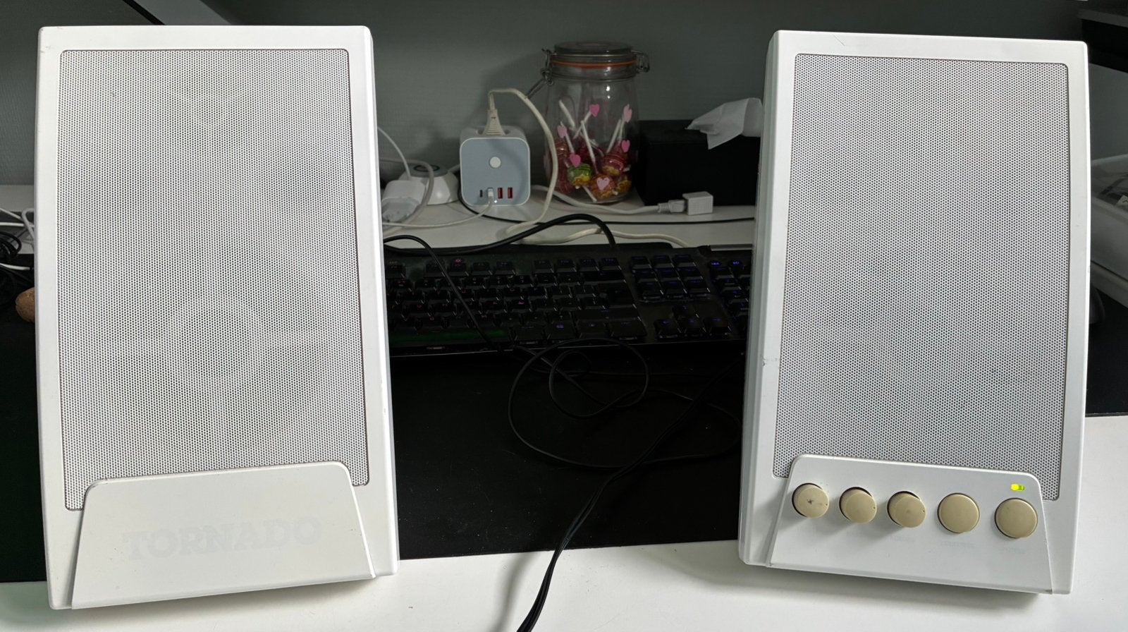 Vintage Tornado actieve pc-speakers – 180W PMPO, Computers en Software, Vintage Computers, Ophalen