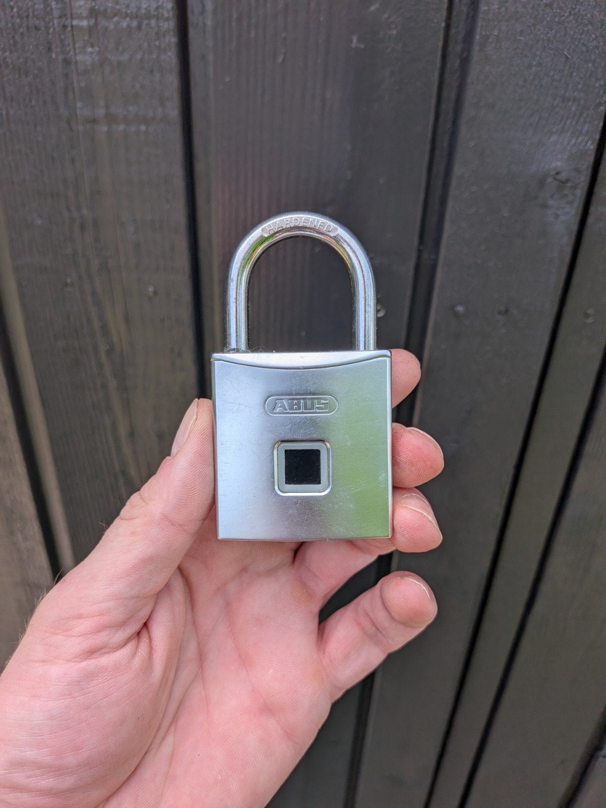 ABUS Vingerafdruk Hangslot - Sleutelloze Beveiliging, Ophalen of Verzenden, Nieuw, Rvs, Slot