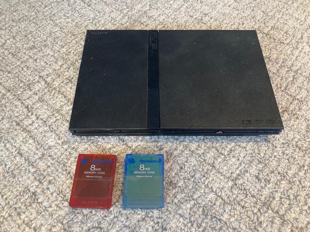 Playstation 2, Spelcomputers en Games, Spelcomputers | Sony PlayStation 2, Ophalen, Gebruikt, Zwart, Met games