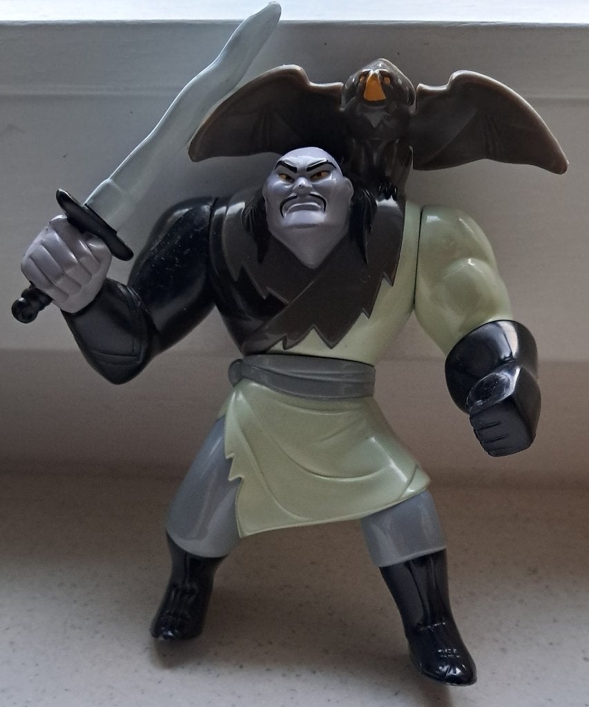 McD Shan-Yu figuur uit de film Mulan, Ophalen of Verzenden, Overige figuren, Gebruikt, Beeldje of Figuurtje