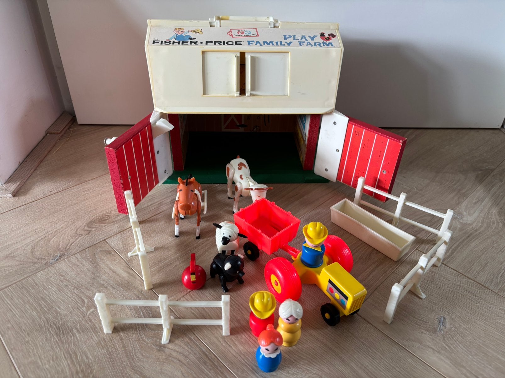 FISHER PRICE VINTAGE BOERDERIJ, Kinderen en Baby's, Speelgoed | Fisher-Price, Ophalen of Verzenden, Zo goed als nieuw, Speelset