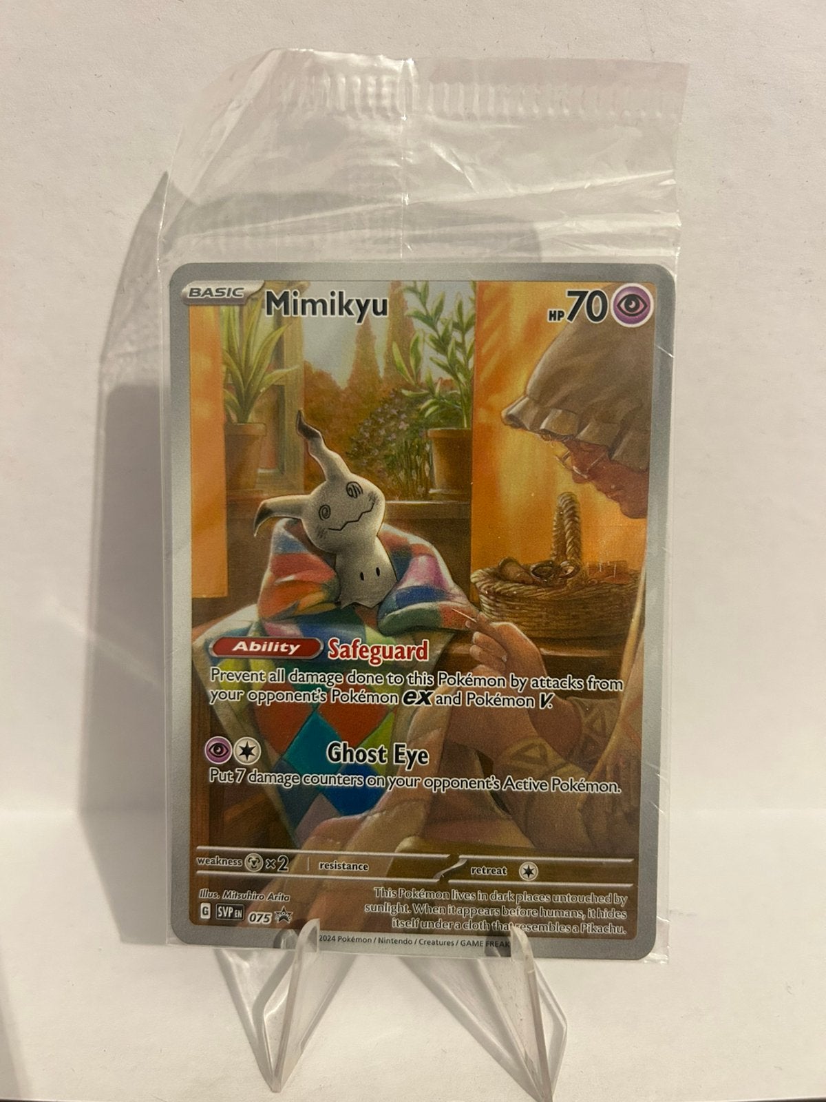 Mimikyu sealed promo Paldean Fates Pokémon, Ophalen of Verzenden, Zo goed als nieuw