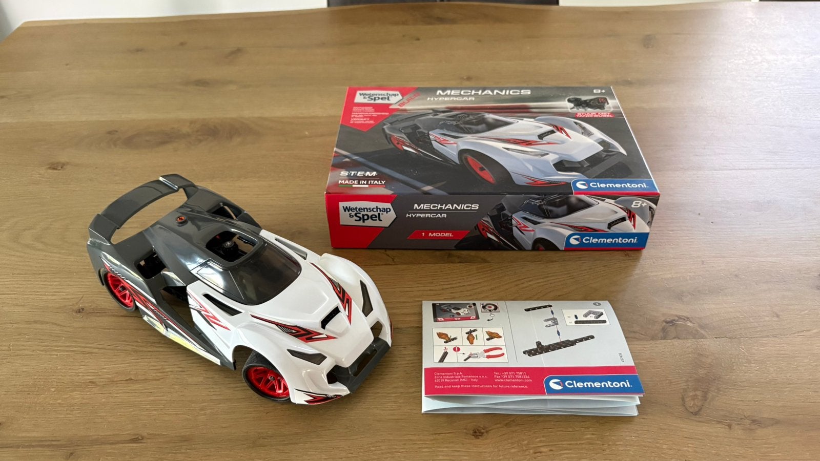 Clementoni Wetenschap & Spel - Mechanics Hypercar, Ophalen of Verzenden, Zo goed als nieuw