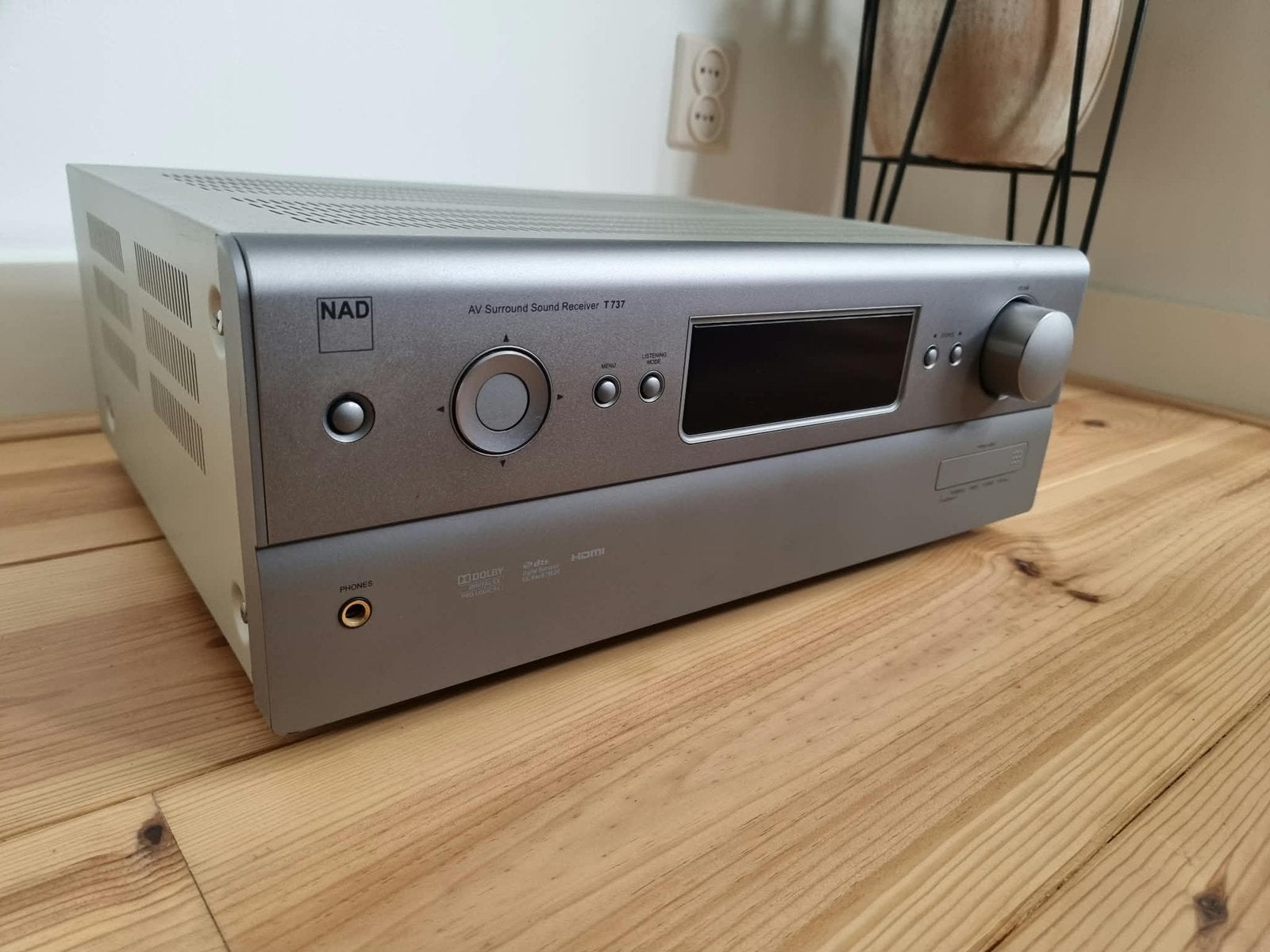 Versterker: NAD T 757 AV Surround Sound Receiver, Ophalen, Zo goed als nieuw, 120 watt of meer, Overige merken