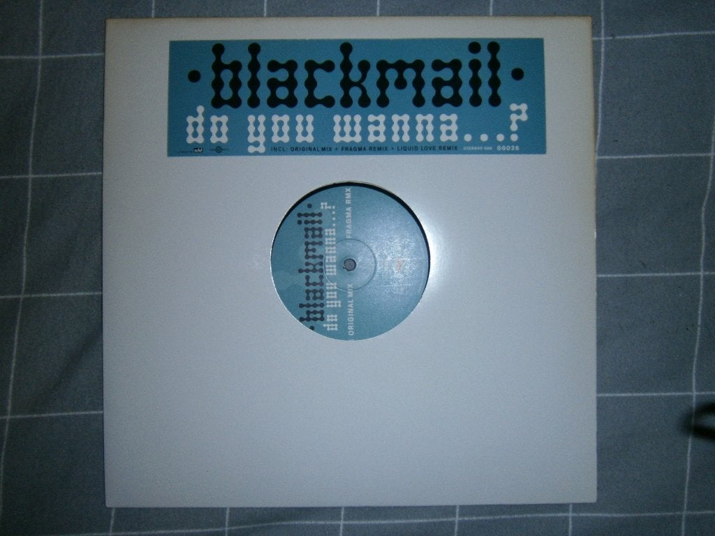 Blackmail – Do You Wanna...? 1999. Trance, Club Trance, Ophalen, Trance, Inclusief binnenhoes, Zo goed als nieuw